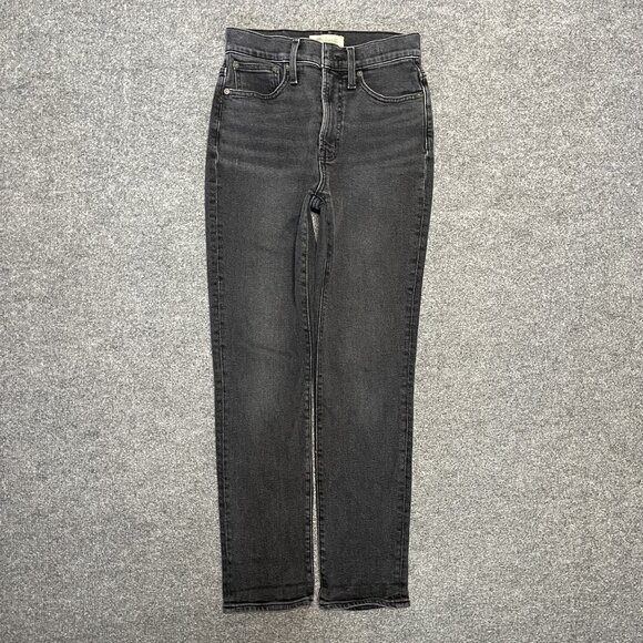Madewell Denim - Madewell Womens The Perfect Vintage Jean Black Denim Straight Leg Size 24
